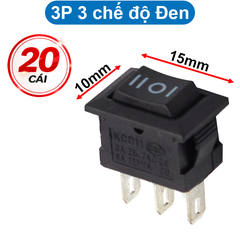 Công tắc bập bênh KCD1 - 11 2P/3P 10x15mm 3A - 250V