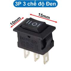 Công tắc bập bênh KCD1 - 11 2P/3P 10x15mm 3A - 250V
