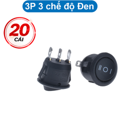 Công tắc bập bênh KCD1 hình tròn 6A - 250V lỗ khoét 20mm