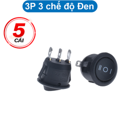 Công tắc bập bênh KCD1 hình tròn 6A - 250V lỗ khoét 20mm