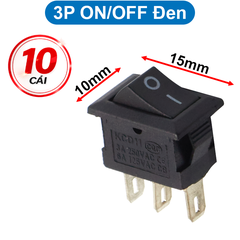 Công tắc bập bênh KCD1 - 11 2P/3P 10x15mm 3A - 250V
