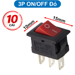 Công tắc bập bênh KCD1 - 11 2P/3P 10x15mm 3A - 250V