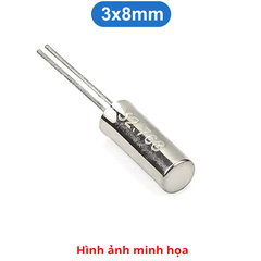 (2 cái) Thạch anh dao động tần số 32.768kHz dạng ống chân cắm