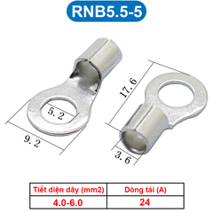 Đầu Cos tròn trần đồng thau, cốt khuyên, cốt tròn trần RNB
