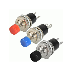 Nút nhấn nhả (reset) PBS-110 7mm 2 chân 250V 1A
