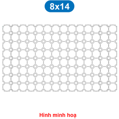 Khung cố định pin 18650 nhiều hàng (6 - 13 hàng) ghép khối lớn xe điện