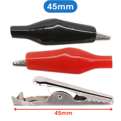 Kẹp cá sấu 1 cặp đỏ đen 5A
