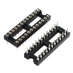 Đế IC chân vuông/tròn hai hàng 2.54mm 1A