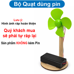Bộ STEM cho học sinh, đèn Năng lượng mặt trời, quạt gió, bơm nước mini