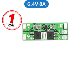 Mạch bảo vệ cân bằng pin Sắt LiFePo4 2S 6.4V (pin 3.2V) không kẽm hàn