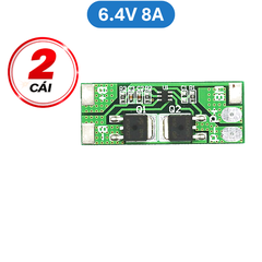 Mạch bảo vệ cân bằng pin Sắt LiFePo4 2S 6.4V (pin 3.2V) không kẽm hàn