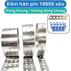 (1 mét) Kẽm hàn pin 18650 xéo ( pin ghép sát hoặc dùng khung pin )