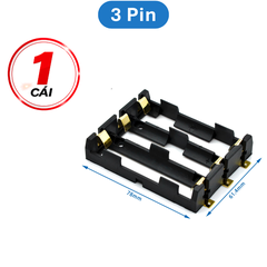 Đế pin 18650 chân đồng mạ vàng hàn PCB