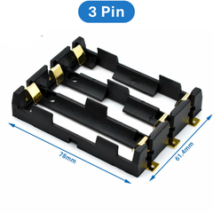 Đế pin 18650 chân đồng mạ vàng hàn PCB
