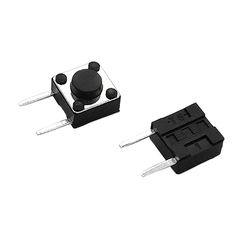 (50 Cái) Nút nhấn 6x6mm 2 chân cắm nằm ngang cao 4.3 - 8mm