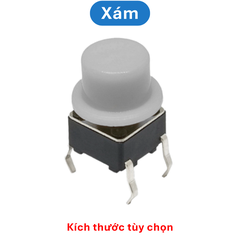 (50 Cái) Nắp nút nhấn 6x6mm hình mũ đường kính trong 3.1Mm / 3.4mm cao 6mm