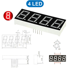 LED 7 đoạn màu đỏ 0.8 inch âm chung / dương chung