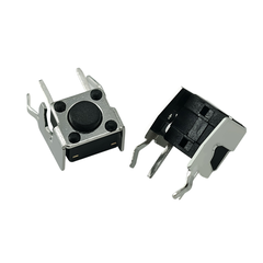 (50 Cái) Nút nhấn 6x6mm 2 chân cắm chỉnh ngang cao 4.3 - 15mm