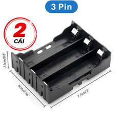 Đế pin, khay pin 18650 chân hàn PCB