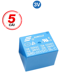 Relay ( Rờ Le) 3V - 5V - 12V - 24V - 5 chân SongLe