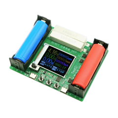 Mạch kiểm tra dung lượng pin 18650, có đế pin - màn hình LCD