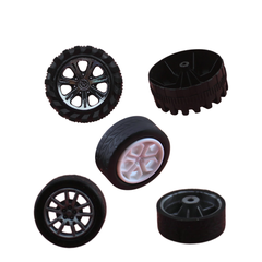 Bánh xe mini vỏ cao su, làm xe mô hình DIY, robot