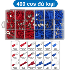 Hộp đầu cos đủ loại, cos ghim, nhét, Y, tròn, nối T, xoắn tiện dụng