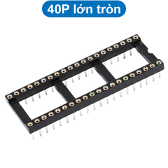 Đế IC chân vuông/tròn hai hàng 2.54mm 1A