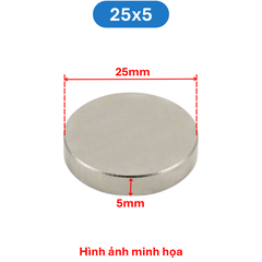 Nam châm đất hiếm tròn không lỗ