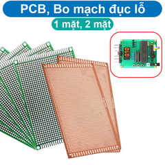 Bảng mạch đục lỗ sẵn, PCB cắm hàn linh kiện đa năng 1 mặt, 2 mặt