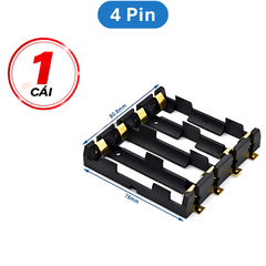 Đế pin 18650 chân đồng mạ vàng hàn PCB