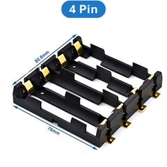 Đế pin 18650 chân đồng mạ vàng hàn PCB