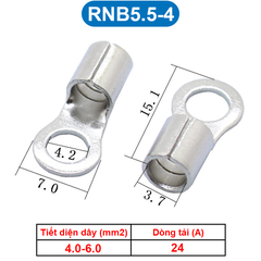 Đầu Cos tròn trần đồng thau, cốt khuyên, cốt tròn trần RNB