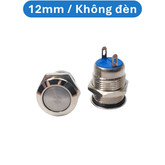 Nút nhấn chống nước đầu bằng ( Nhấn Nhả - Reset ) lỗ khoét 12mm/16mm/19mm/22mm