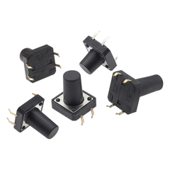 (20 Cái) Nút nhấn 12x12mm 4 chân cắm đứng cao 4.3 - 20mm