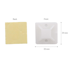 (10 cái) Miếng dán giữ dây, cố định dây hình vuông keo 3M