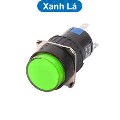 Nút nhấn nhả (reset) / nhân giữ (on/off) 5 chân AL6 - M lỗ khoét 16mm