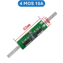 Mạch bảo vệ pin sắt LifePo4 1S 3.2V công suất lớn có sẵn kẽm hàn