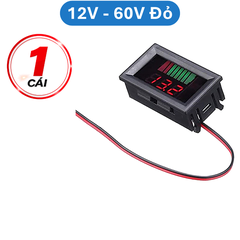 Đồng hồ đo điện áp và hiển thị mức pin 12V/24V/36V/48V/60V/72V