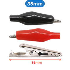 Kẹp cá sấu 1 cặp đỏ đen 5A