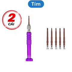 Tua vít 5 đầu sửa chữa điện thoại đa năng (5 đầu vít để trong thân tua vít)