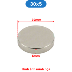Nam châm đất hiếm tròn không lỗ
