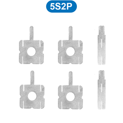 (2 bộ) Kẽm hàn miếng mạ niken chuyên đóng khối 5S, pin makita dày 0.18mm