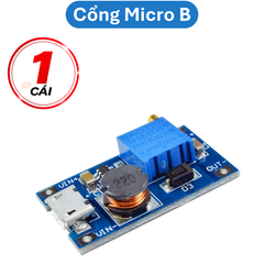 Mạch tăng áp Mini 2A MT3608 chân hàn dây, type C, Micro B