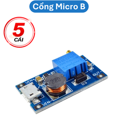 Mạch tăng áp Mini 2A MT3608 chân hàn dây, type C, Micro B