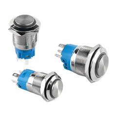 Nút nhấn chống nước đầu cao ( nhấn nhả/reset ) lỗ khoét 12mm/16mm/19mm/22mm