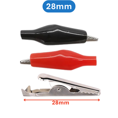 Kẹp cá sấu 1 cặp đỏ đen 5A