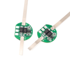 Mạch bảo vệ hàn đầu pin Lithium 1S 3.7V 2 - 4.5A (1 - 3 MOS) có hàn kẽm sẵn ( PCB tròn)