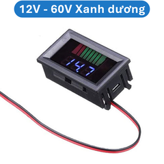 Đồng hồ đo điện áp và hiển thị mức pin 12V/24V/36V/48V/60V/72V