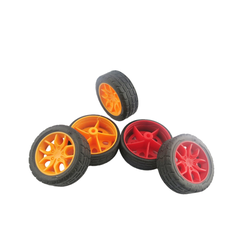 Bánh xe mini vỏ cao su, làm xe mô hình DIY, robot